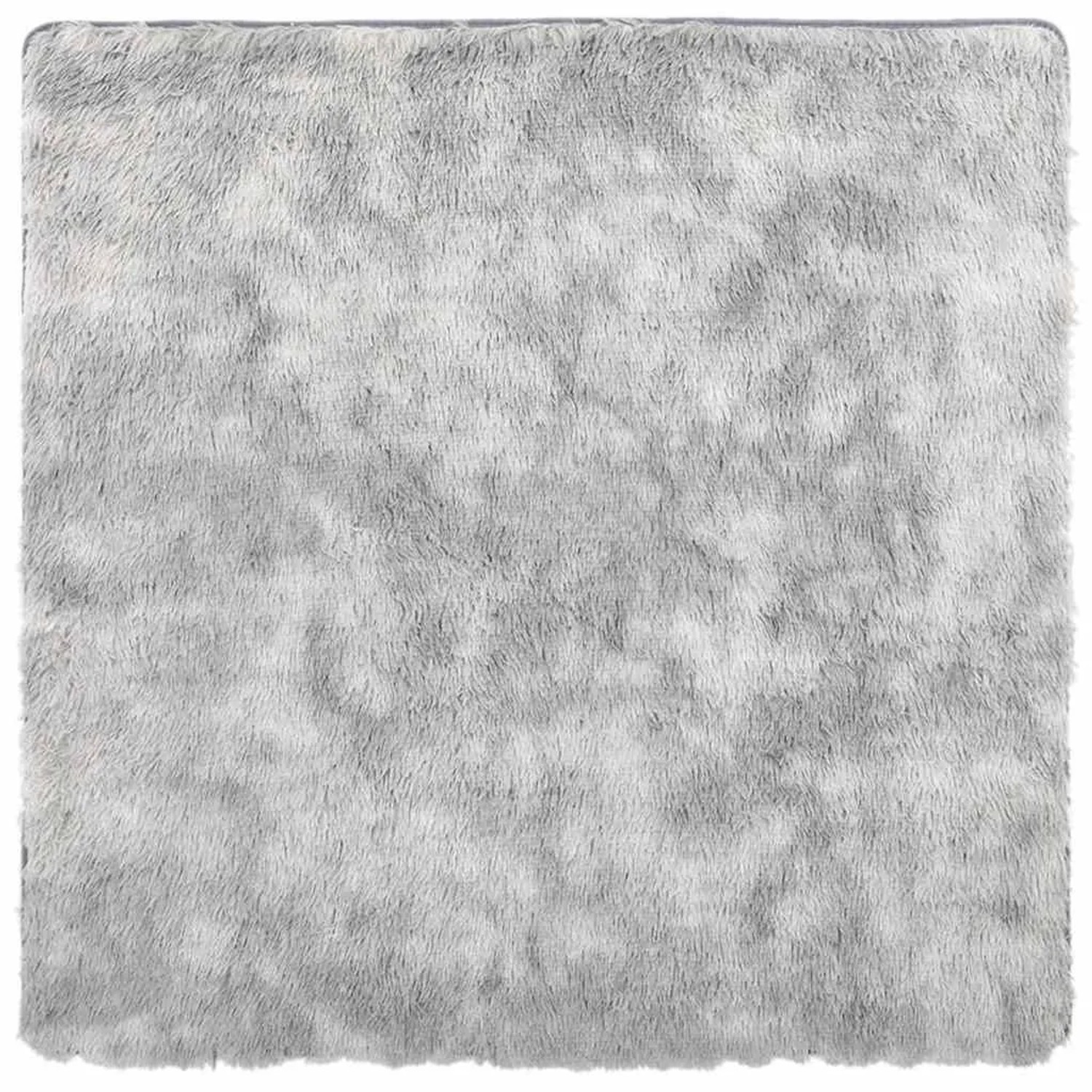 vidaXL Teppich Shaggy Hochflor NAVARRA Silbergrau 240x240 cm Polyester 4102 günstig online kaufen