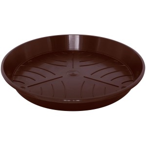 Brauner Geli Untersetzer Standard, Ø 30 cm, aus Kunststoff für Pflanzen.