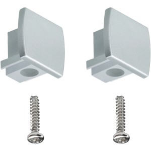 Paulmann URail Endkappen 2er-Set mit Schrauben für Schienensysteme.