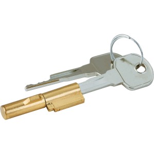 AnsaPro Schlüssellochsperrer aus Messing mit zwei Schlüsseln für Türbeschläge.