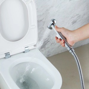 PaulGurkes Bidet-Brause Set mit Wandhalterung und Absperrventil