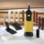Westfalia Reparatur-Set für Laminat & Parkett. Gelbes Heizgerät, 11 Hartwachsstangen, Schaber, Tuch zur Bodenreparatur.