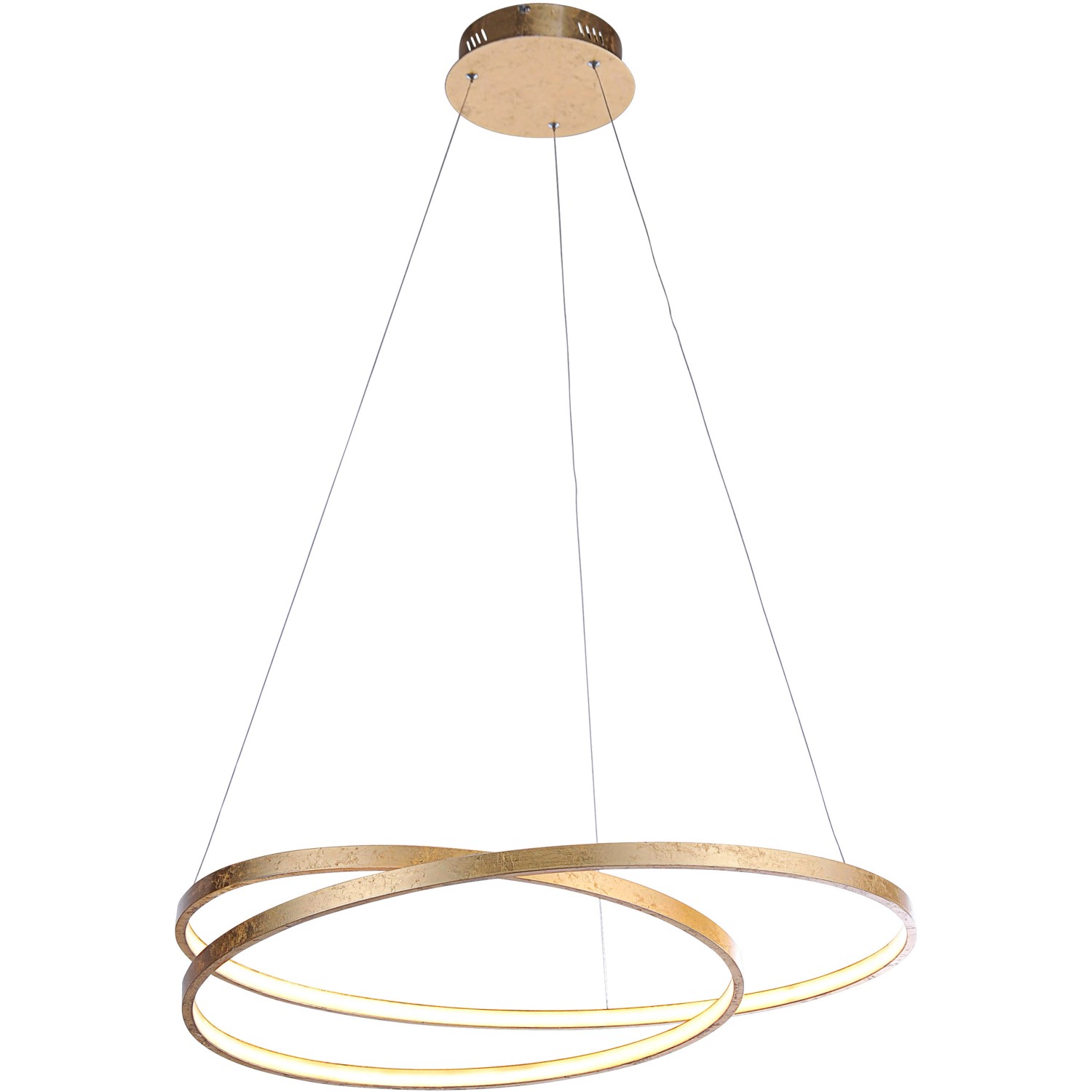 Paul Neuhaus LED-Pendelleuchte Roman Gold Ø 72 cm