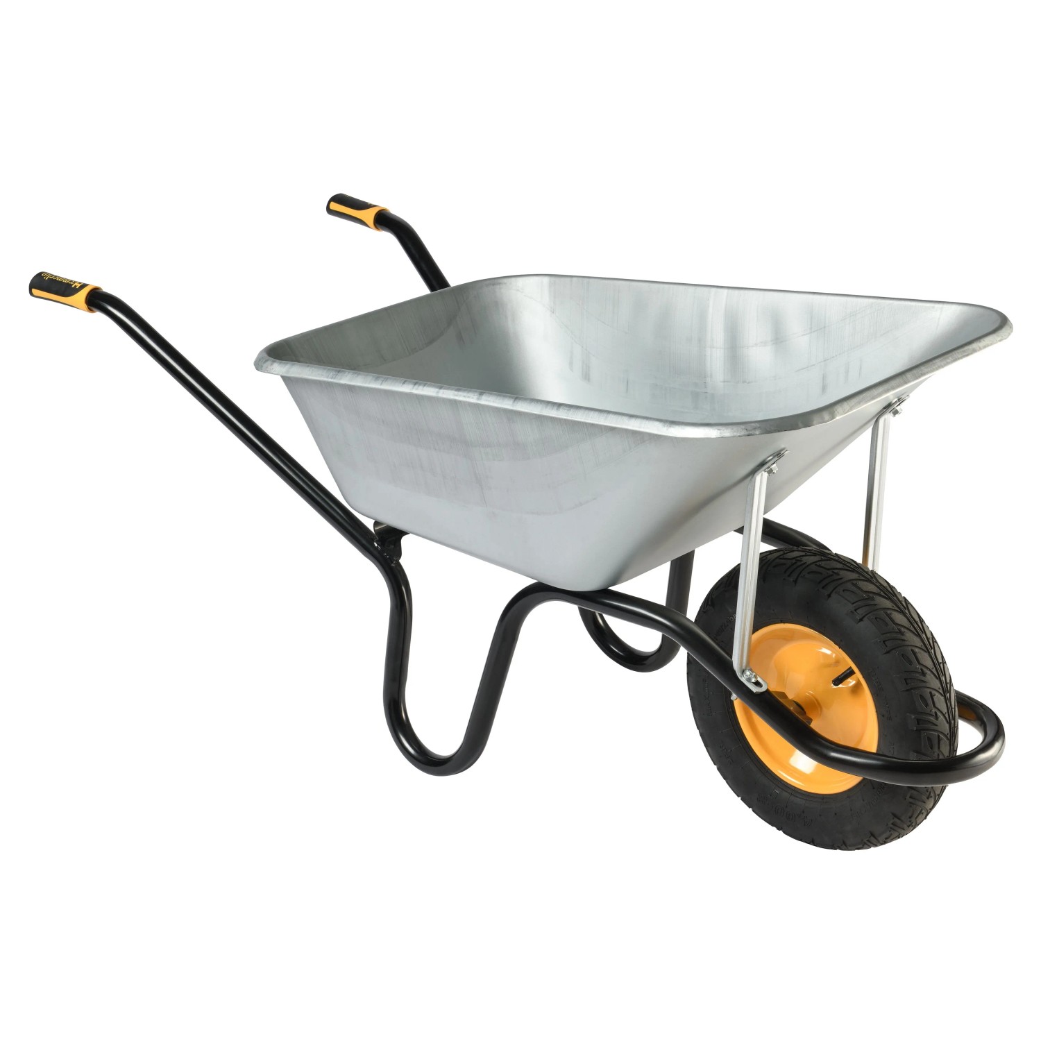 Thumbnail - Haemmerlin Schubkarre Aktiv Excellium 120 l Tiefmulde Luftrad Verzinkt