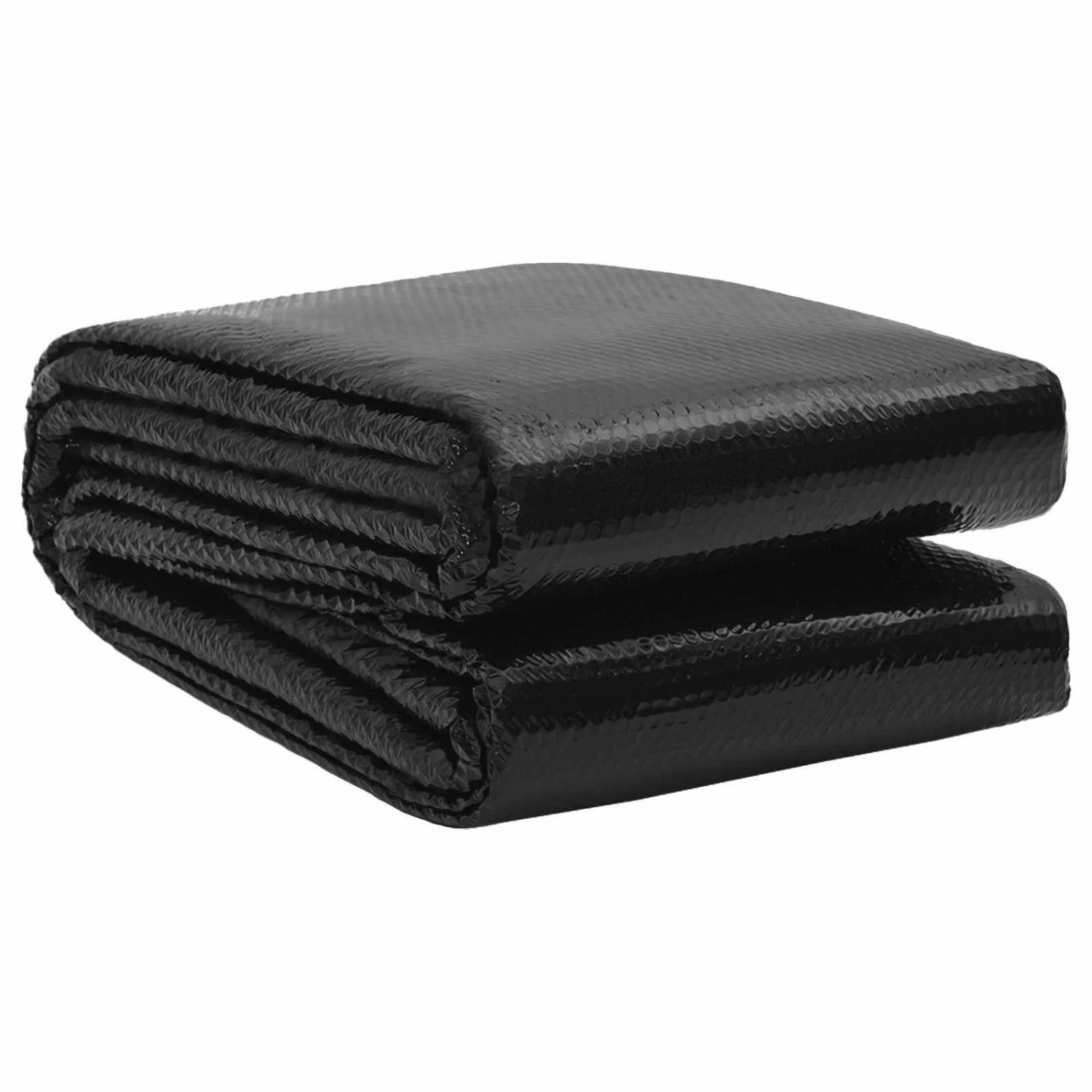 vidaXL Poolabdeckung Extra Schwer Schwarz Ø 455 cm 0,4 mm PE 42034568
