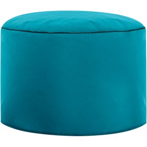 Petrolfarbener Sitting Point Hocker Scuba DotCom, 60 l, für Innen- und Außenbereich.