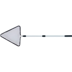 Söll Algen-Teichkescher, dreieckig mit Teleskopstiel (60-150cm), zum Entfernen von Algen und Laub.
