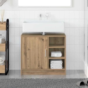 vidaXL Badezimmerschrank Artisan-Eiche 63 x 29 x 55 cm Holzwerkstoff 869213