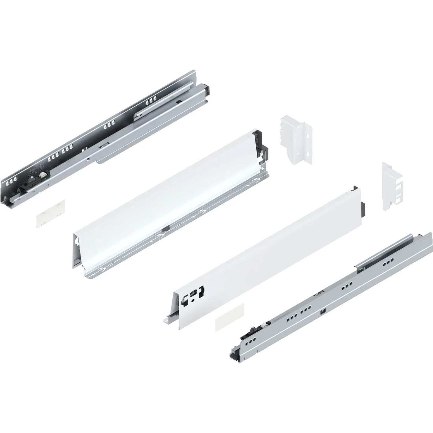 Blum Tandembox antaro M Vollauszug Blumotion 500 mm 65 kg Seidenweiß