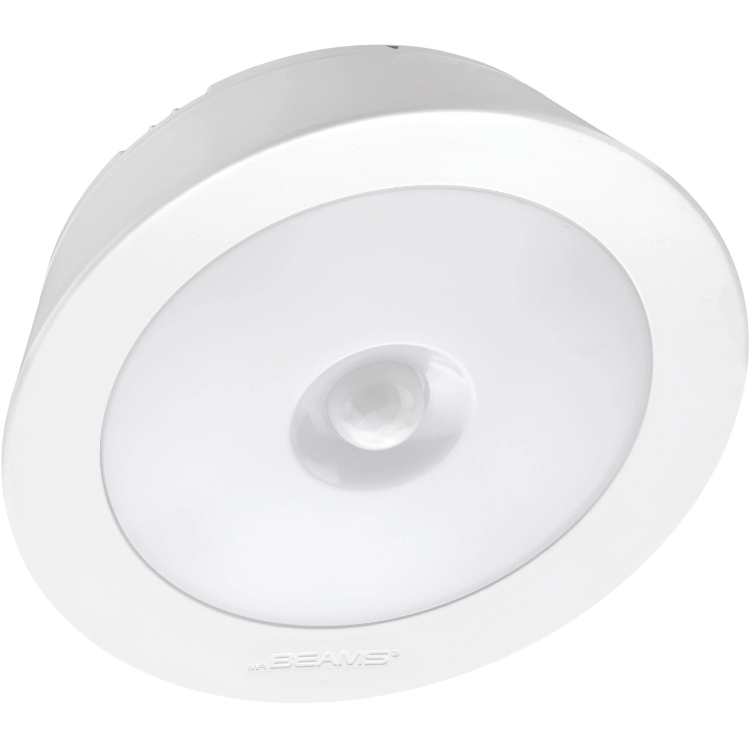 Mr.Beams Batterieleuchte MB981: Runde LED-Nachtleuchte mit Bewegungssensor, batteriebetrieben.
