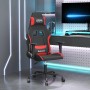 vidaXL Gaming-Stuhl mit Massagefunktion Schwarz und Rot Stoff 345478_2