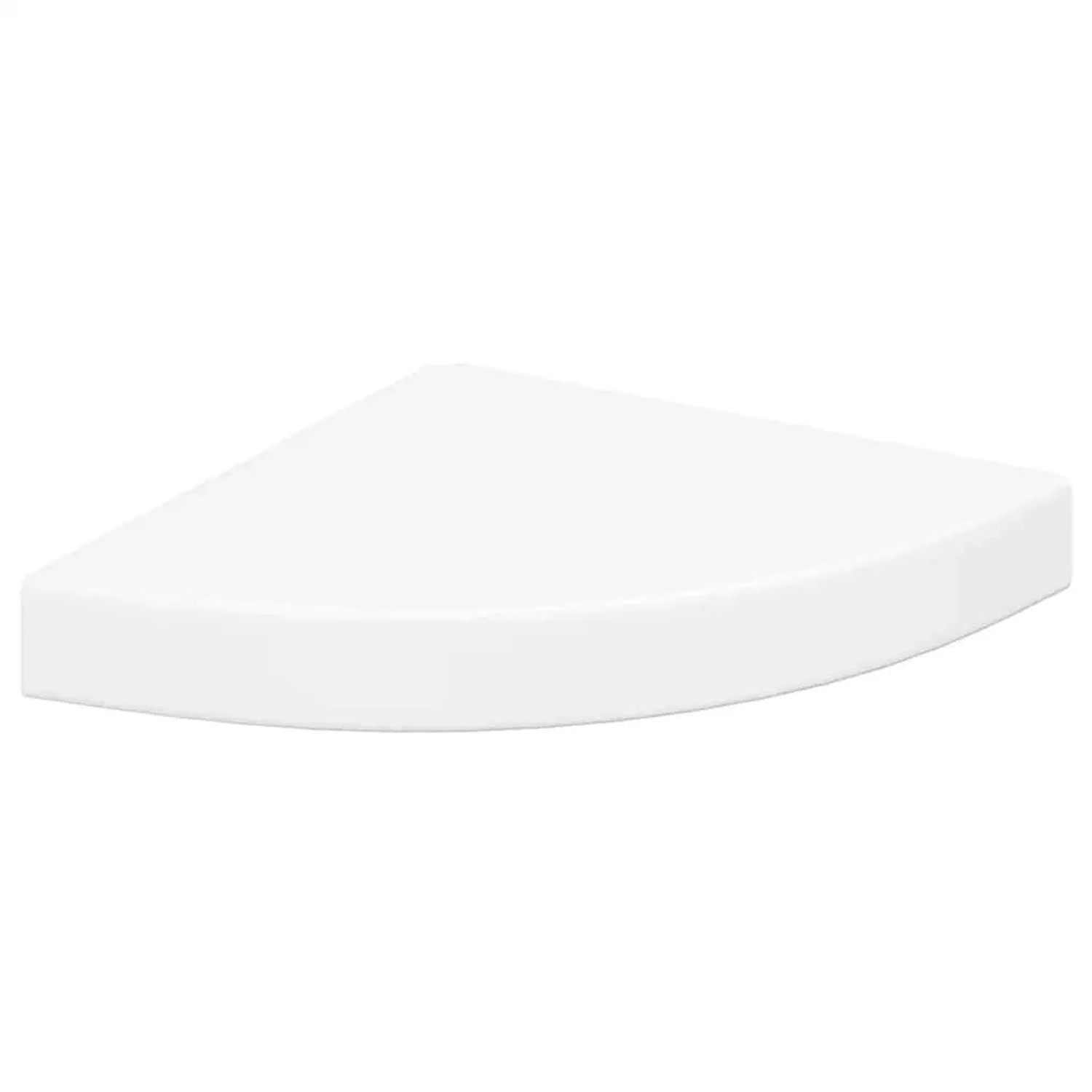 vidaXL Eck-Schweberegal Weiß 25x25x3,8 cm MDF 323895