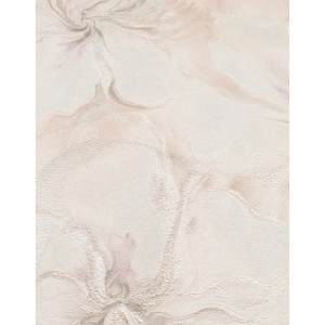 Rosa Vliestapete Aurora Liquid Aura mit Marmorwirbeln und Glitzer für Wandgestaltung.