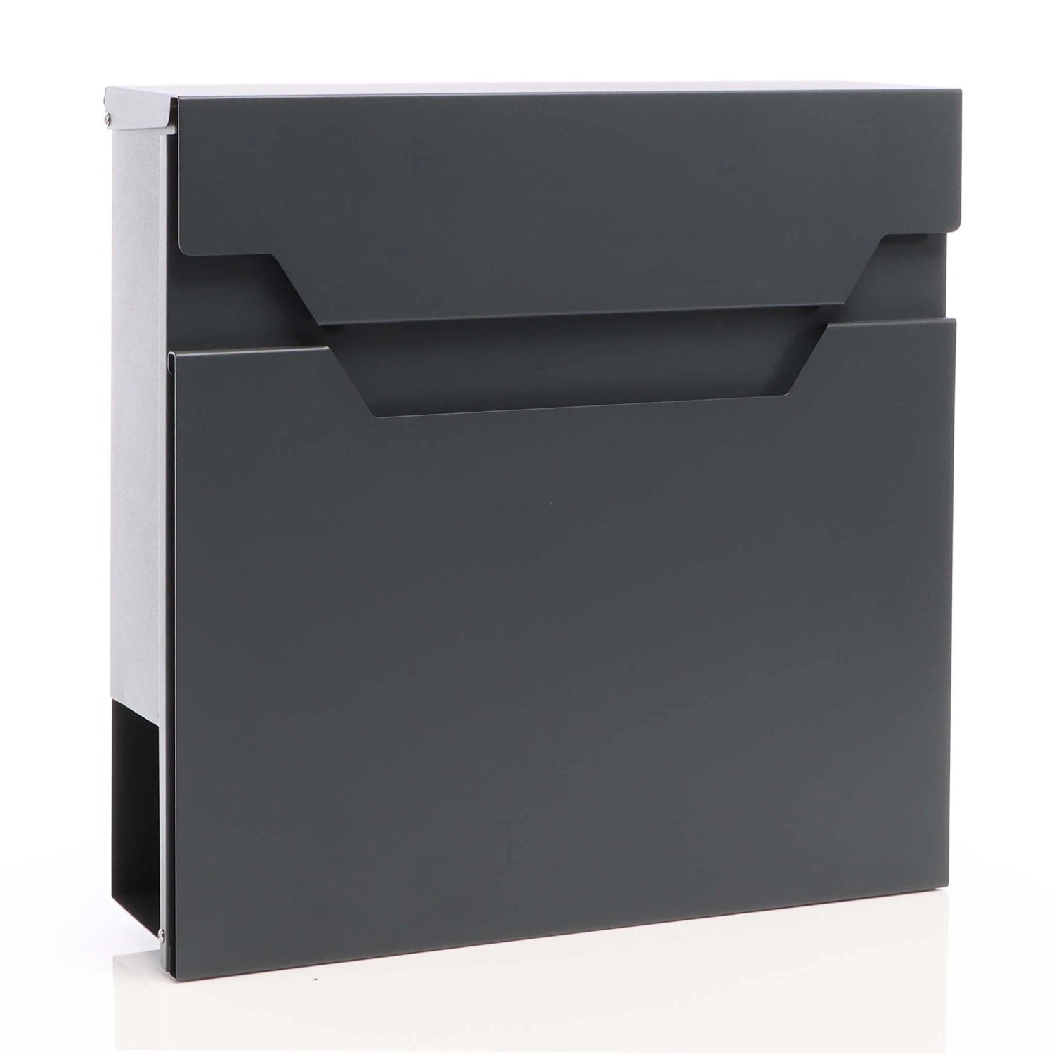 Xpotool Briefkasten V61 Anthrazit 370X105X370Mm Soft Close Zeitungsfach Stahl