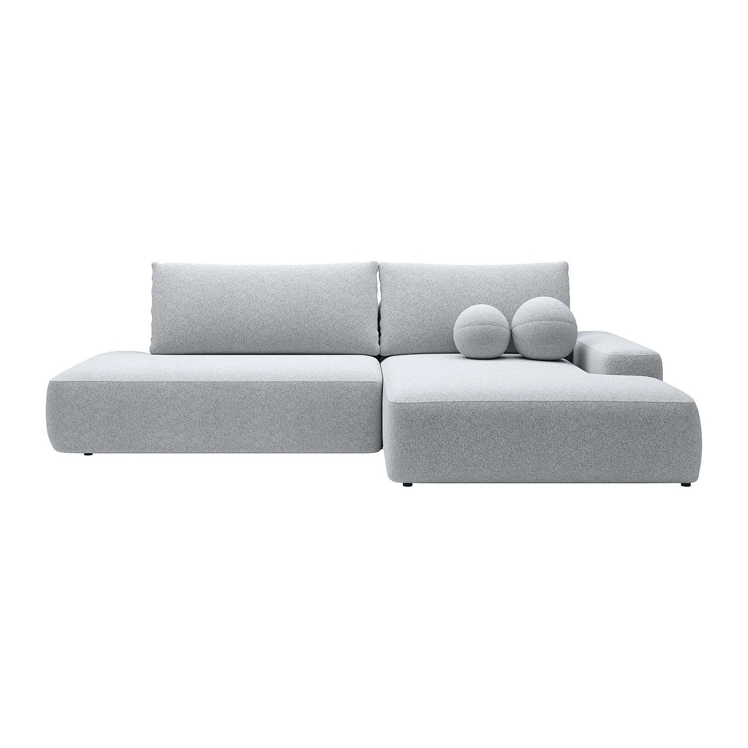 Vente-unique Schlafsofa Daviso Hellgrau 276 cm