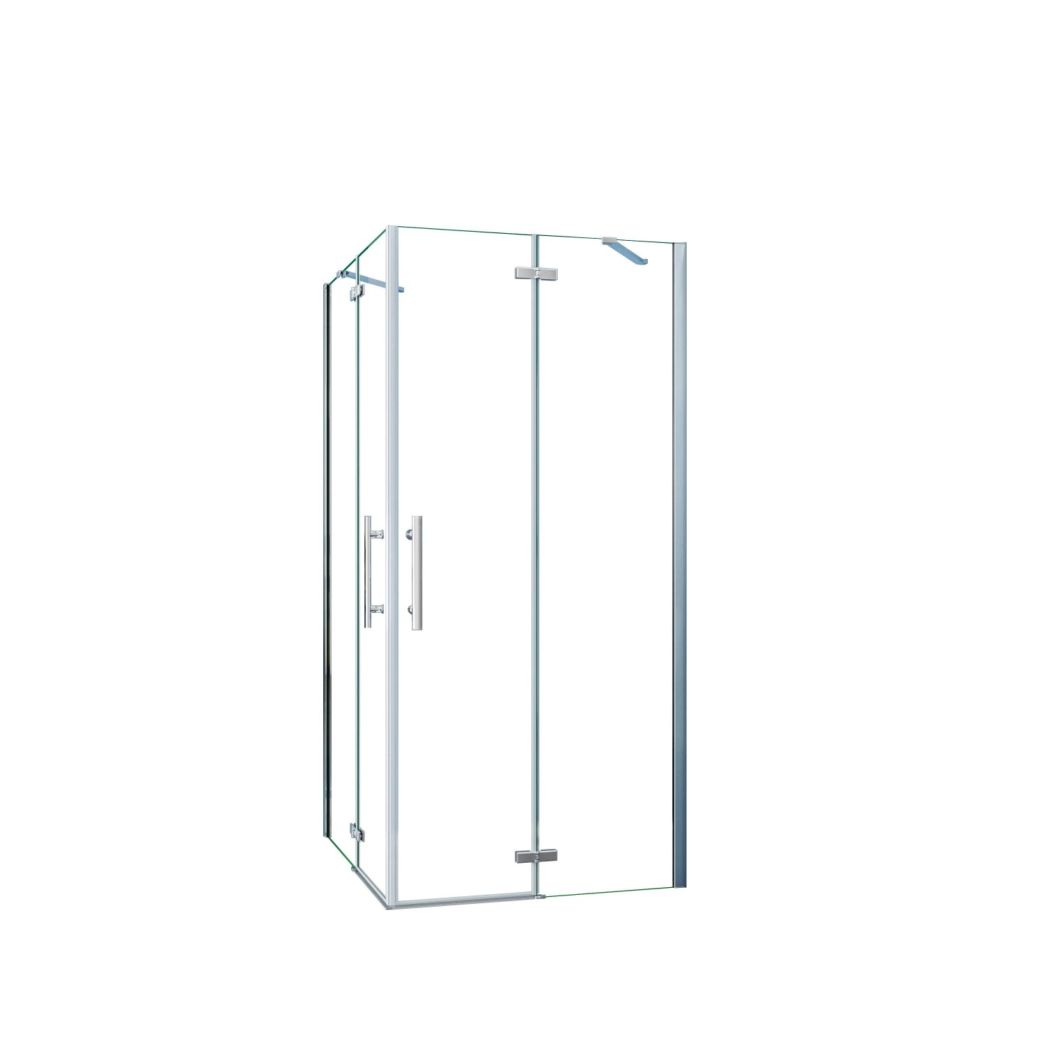 Duschparadies Duschkabine Eckeinstieg 90 x 76 x 195cm Duschabtrennung Duschwand 6mm Nano Glas Dusche