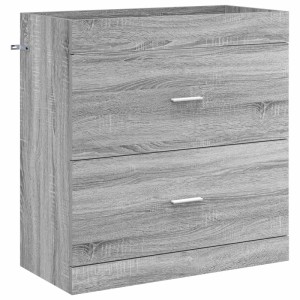 vidaXL Badunterschrank Grau Sonoma 78,5 x 37,5 x 81 cm Holzwerkstoff 890717