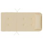 Beige Adirondack-Auflage aus Oxford-Gewebe mit Polsterung, integriertem Kopfkissen und Bindebändern.