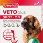 Beaphar VetoPlus Spot-On für Hunde ab 30kg, 3er-Packung zum Schutz vor Zecken und Flöhen.