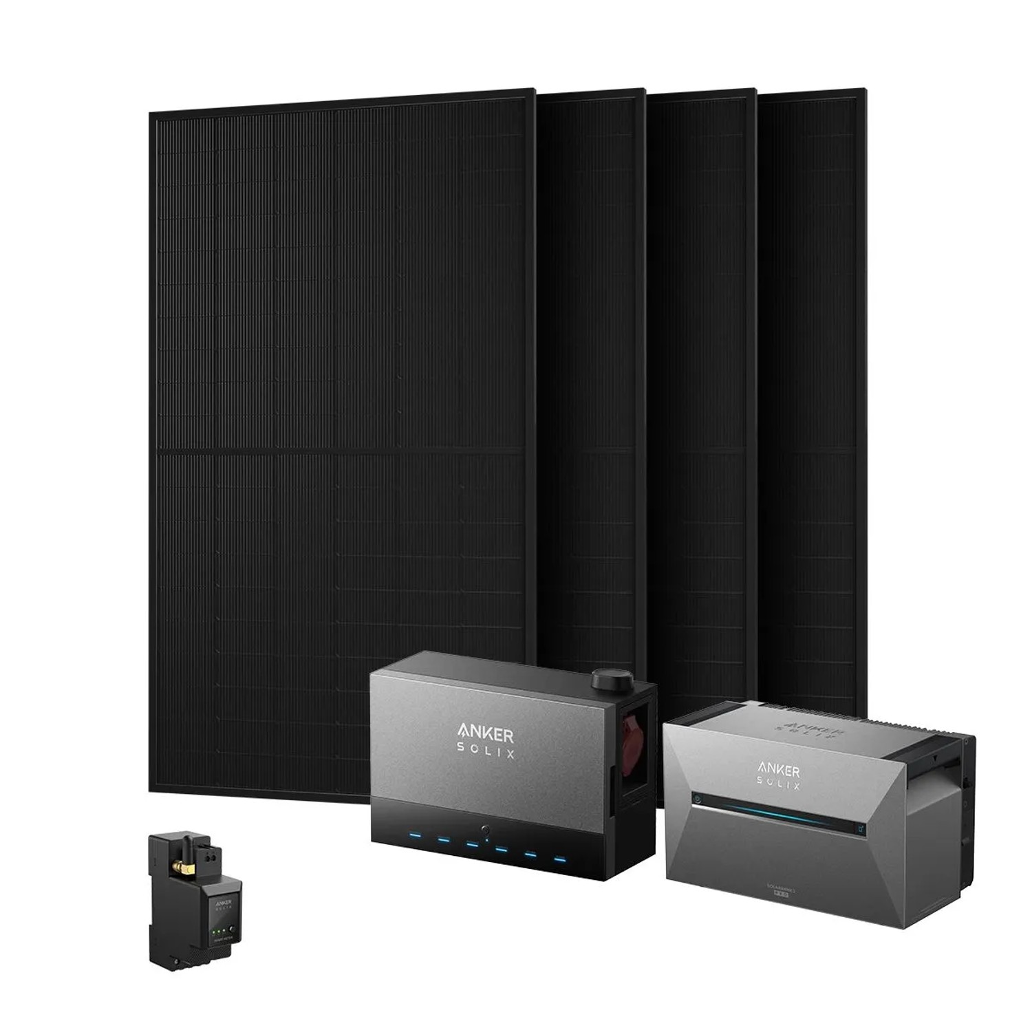 Anker Solix Balkonkraftwerk 2000 Wp Solarbank 3 E2700 Pro Und Power Dock Inkl. Smart Meter