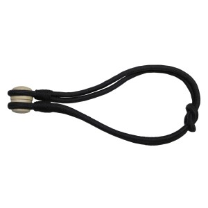 Gardinia Raffhalter Kordel Schwarz mit Magnetverschluss für Gardinen und Vorhänge.