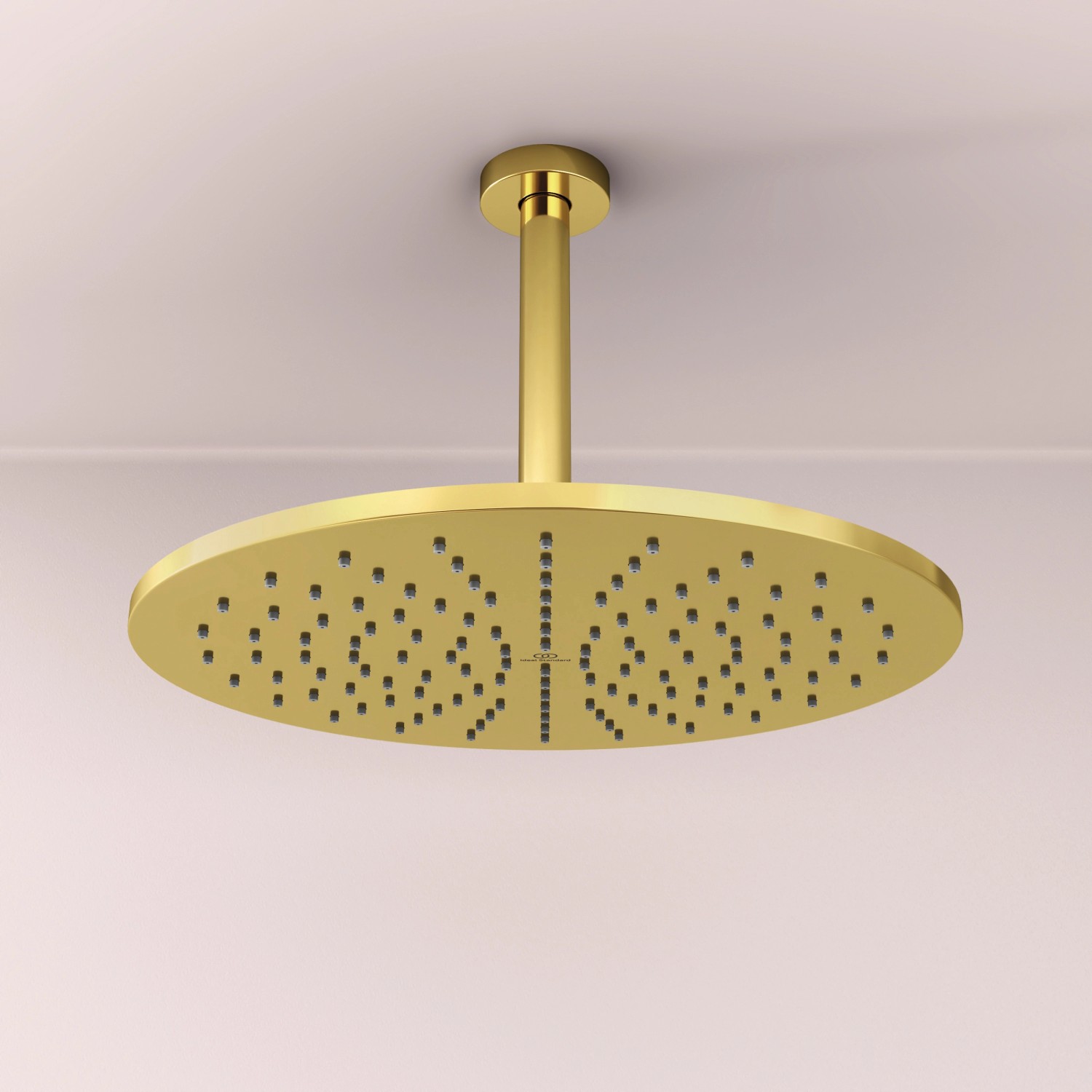 Ideal Standard Idealrain Atelier Kopfbrause, rund, Ø300 mm, gebürstetes Gold.