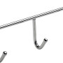 Hettich Hakenleiste, 20 cm, verchromt, mit 3 Haken zur Wandmontage.
