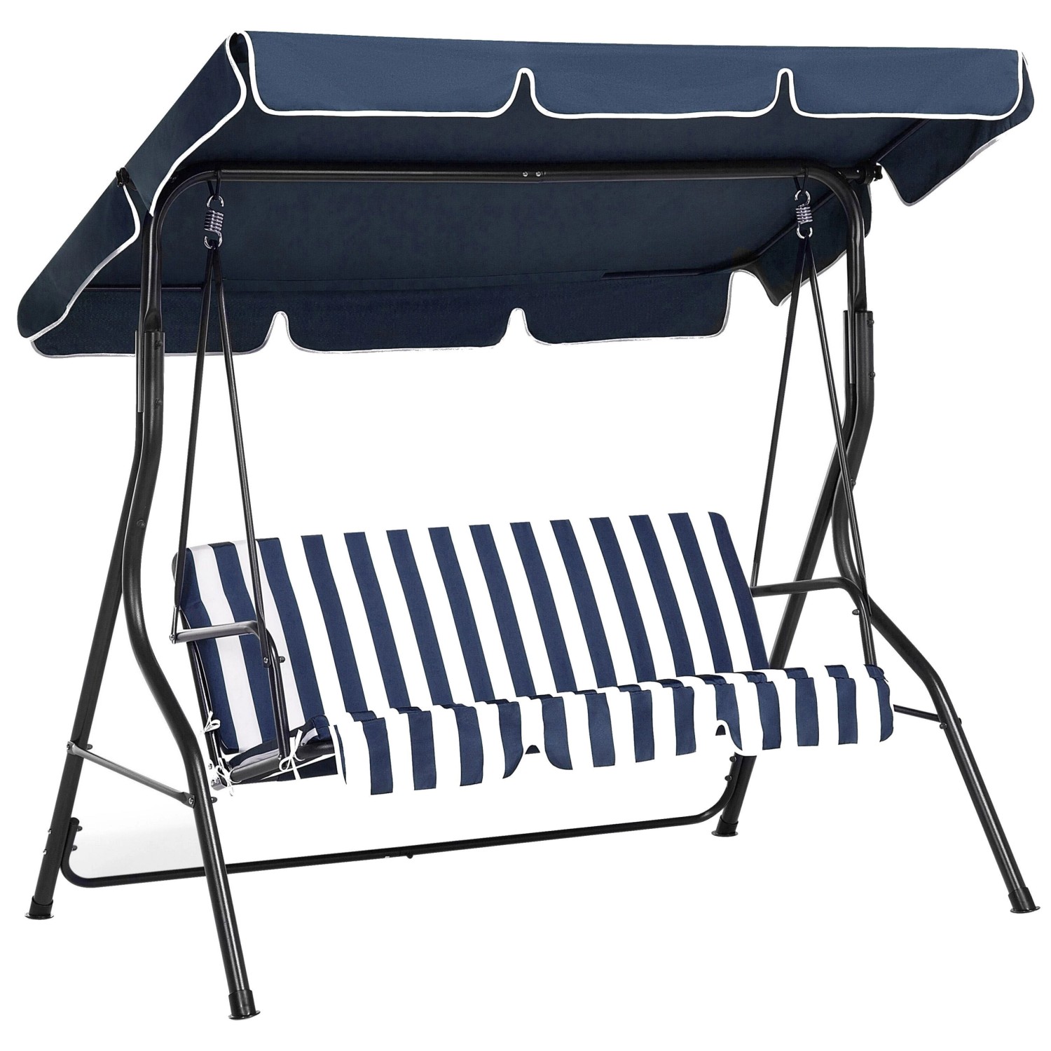 Beliani Gartenschaukel CHAPLIN Dunkelblau 118x174x147 günstig online kaufen