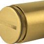 Detailaufnahme: Matter, goldener baliv Flaschensiphon DS-3460 für Waschbecken.