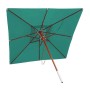 MCW Gastronomie Holz-Sonnenschirm C57 Eckig 3x3m Blau-grün_4