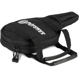 Schwarze Petromax Transporttasche für Feuerpfannen fp20/fp20-t mit Tragegriffen und Reißverschluss.