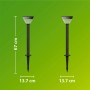Philips Kyna Solar-Wegeleuchte, schwarz, mit Maßangaben (67 x 13,7 cm).