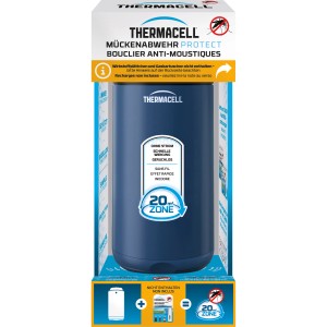 Thermacell Mückenabwehr Protect, Navy Blue, ohne Wirkstoff. Schützt vor Mücken im Garten.