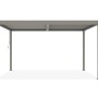 Freistehende Cazeboo Piana Bioklimatische Pergola 4x3m in Taupe aus Aluminium.