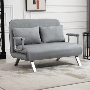 HOMCOM 2-Sitzer Schlafsofa mit Armlehne 111 x 80 x 78cm