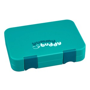 Ecosa EO-8173 Snackbox Brotdose mit 6 Fächern BPA-Frei Petrol