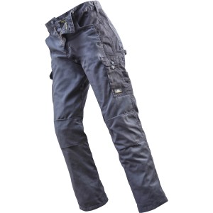 Uncle Sam Arbeitshose, anthrazit/schwarz, Größe 46. Leichte Sommerhose mit praktischen Taschen.