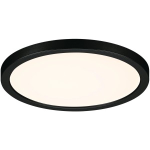 Schwarzes Paulmann LED-Einbaupanel Areo VariFit, 17,5 cm, mit Warmdimmfunktion.
