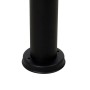 Detailaufnahme: Schwarze QAZQA Außenstehleuchte Sfera, 50 cm hoch, für Garten und Terrasse.