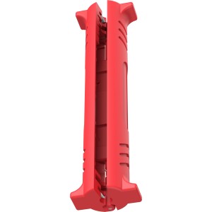 Roter Hama Kabel-Abisolierer für Antennenkabel bis 8 mm Durchmesser.