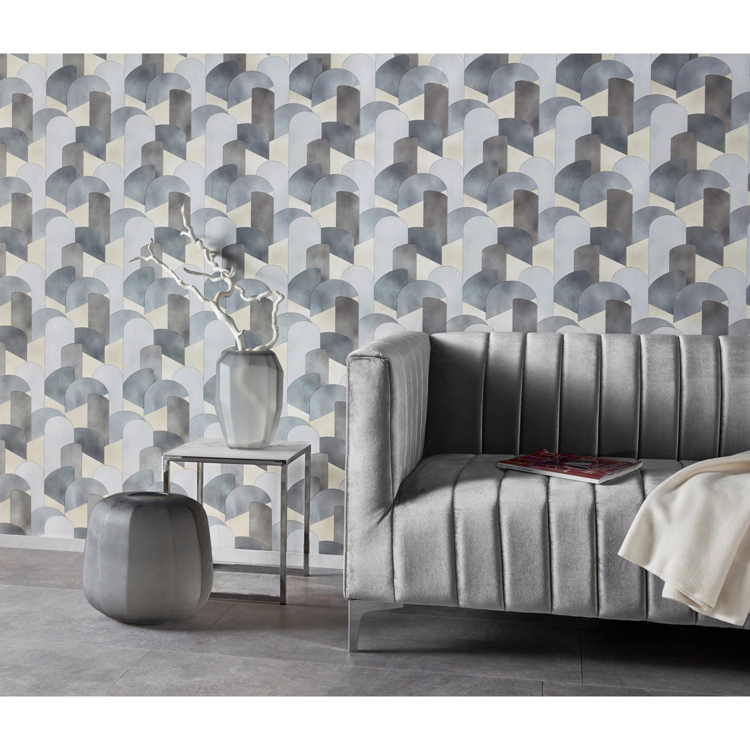 Grau Elle kaufen FSC® bei Erismann OBI Vliestapete Decoration Muster