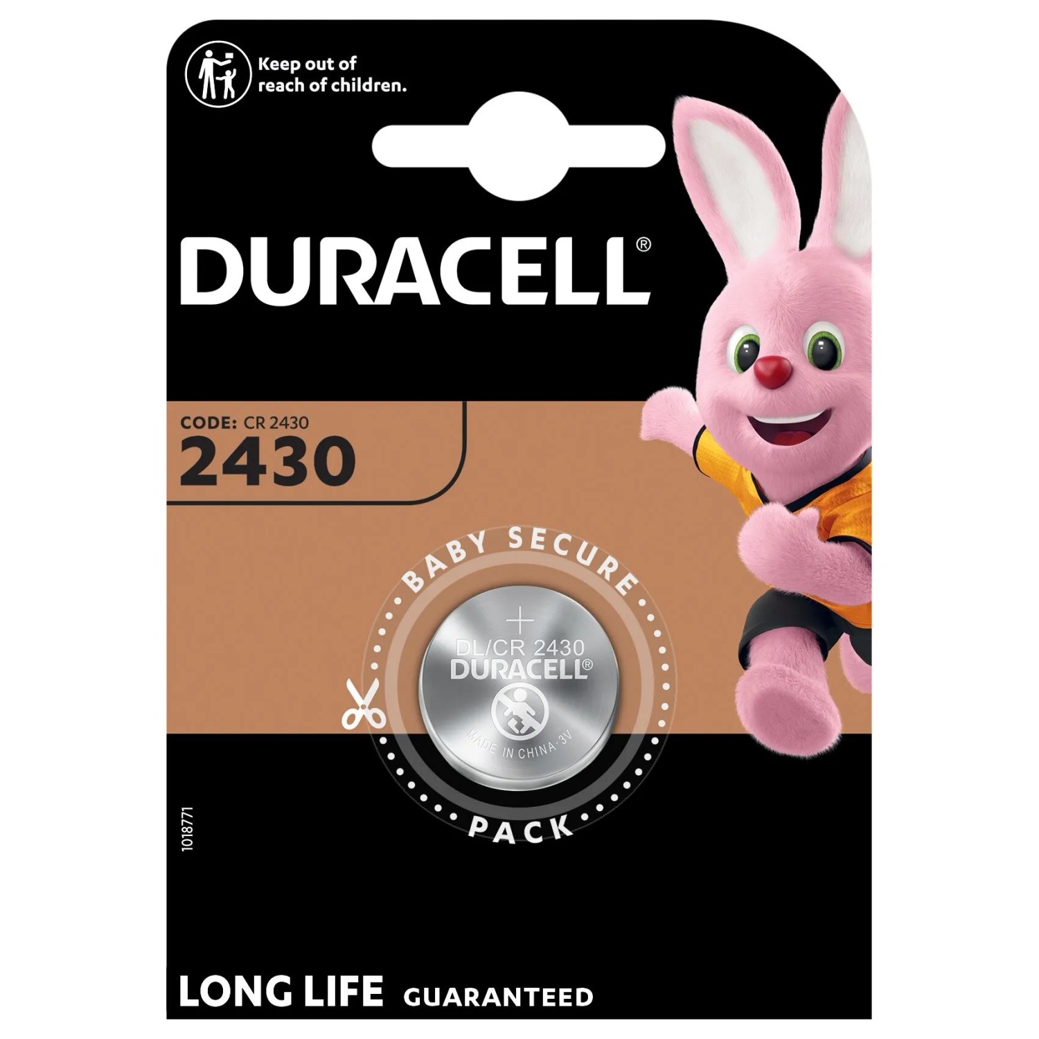 Eunicell CR2430 Lithium Knopfzellen – 3V, 270 MAh, 5 Stück Auf Blister, Für Uhren, Autoschlüssel, Taschenrechner