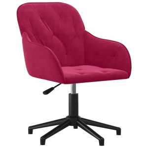 vidaXL Esszimmerstühle 2 Stk Drehbar Weinrot Samt 3103382