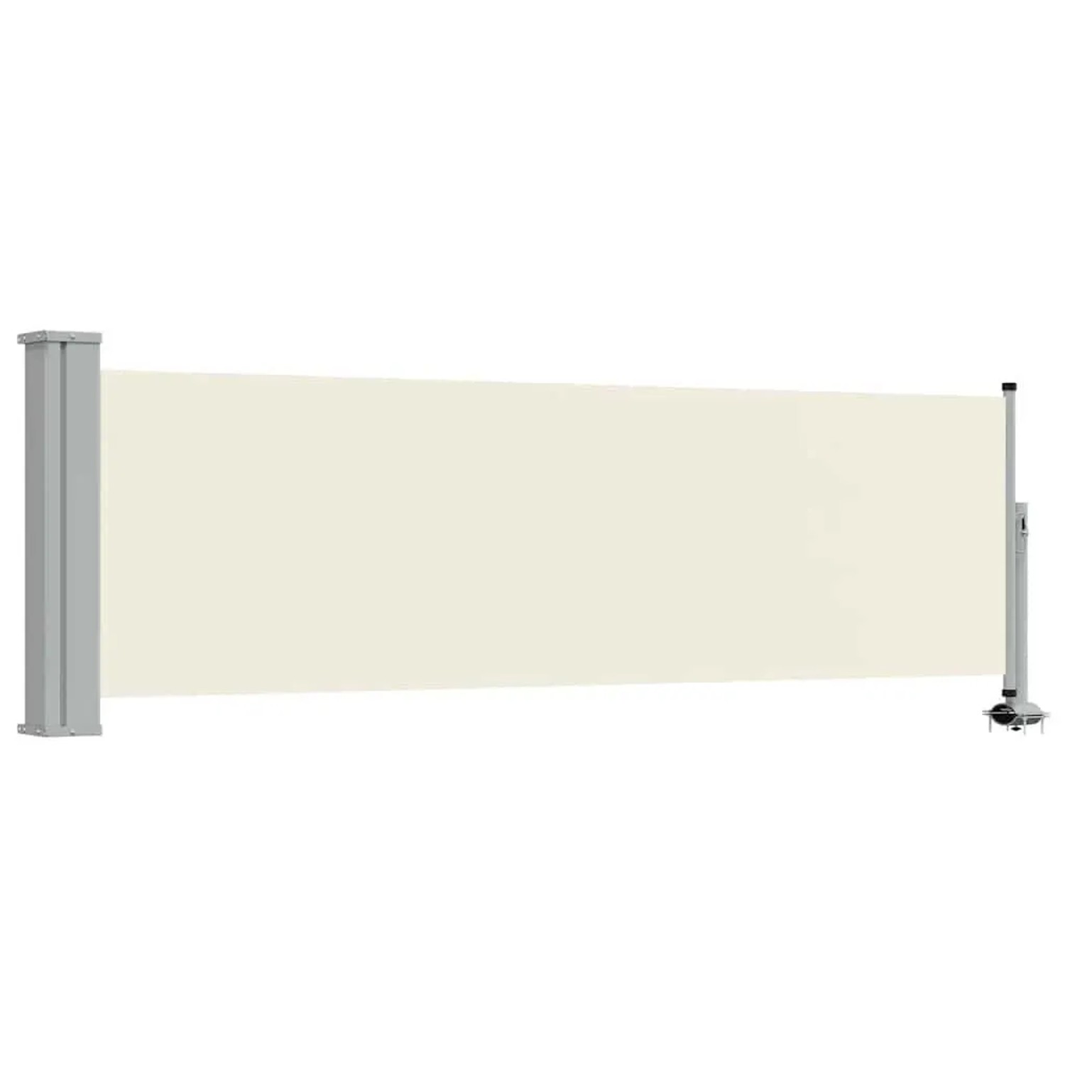 vidaXL Ausziehbare Seitenmarkise 80×300 cm Creme 48359