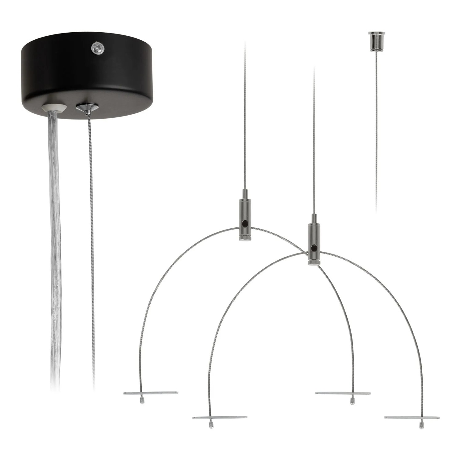 Eglo Seilabhängung-Set Suspension Schwarz