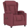 vidaXL Relaxsessel Elektrisch Weinrot Stoff 3098780