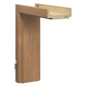 Türrahmen Dekor Risseiche, 86x198,5x14,5 cm, links und rechts verwendbar.