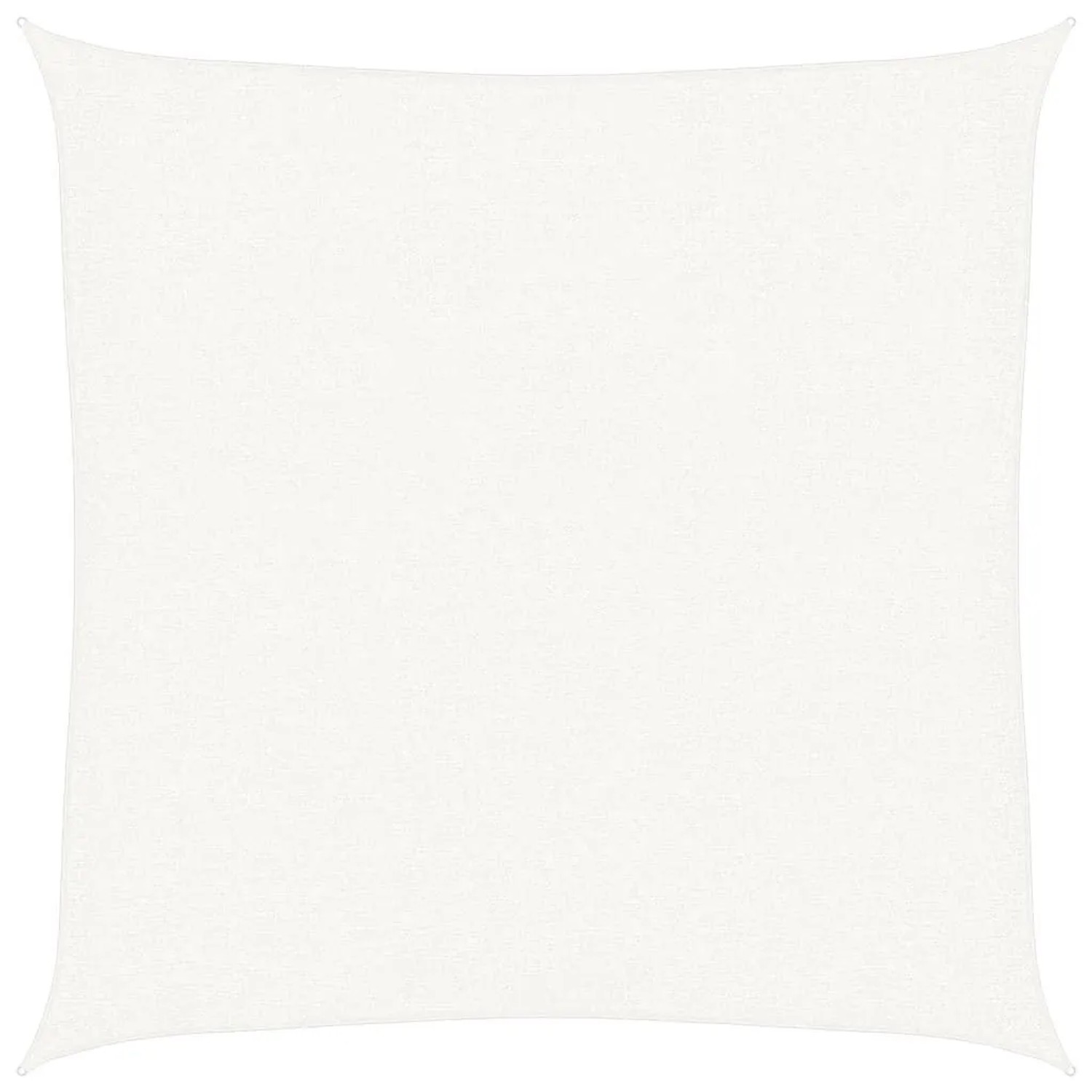 vidaXL Sonnensegel HDPE Quadratisch 3,6 x 3,6 m Weiß 43015