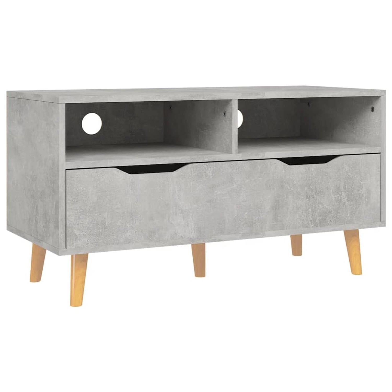 Tv-schrank Betongrau 90x40x48,5 Cm Spanplatte günstig online kaufen
