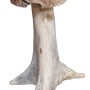 DELUKE Barhocker JOEL aus Teakholz, Baumstamm-Design, Teil des Barset